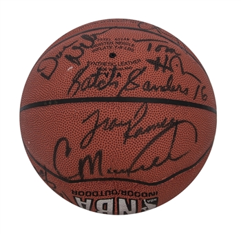 Boston Celtics Greats Signed Basketball With Bill Russell and Larry Bird (Fox LOA) 